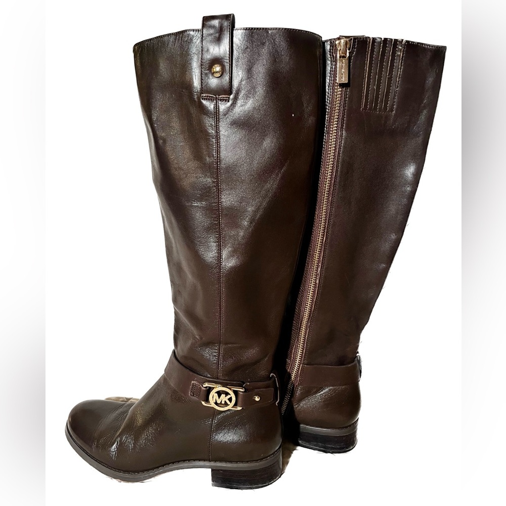Michael Kors chocolate brown knee high riding boots - 7.5
